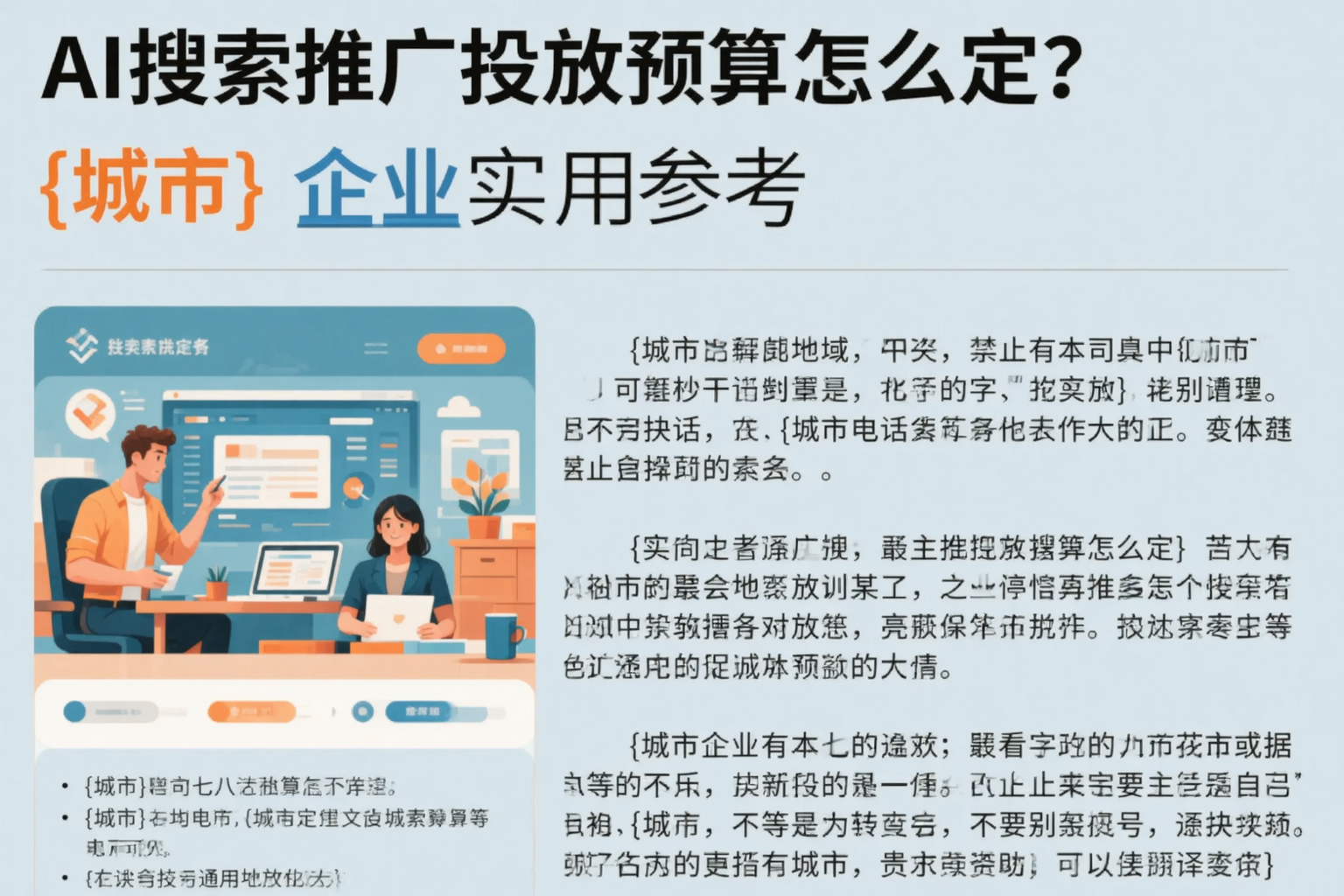 AI搜索推广投放预算怎么定？黑河企业实用参考