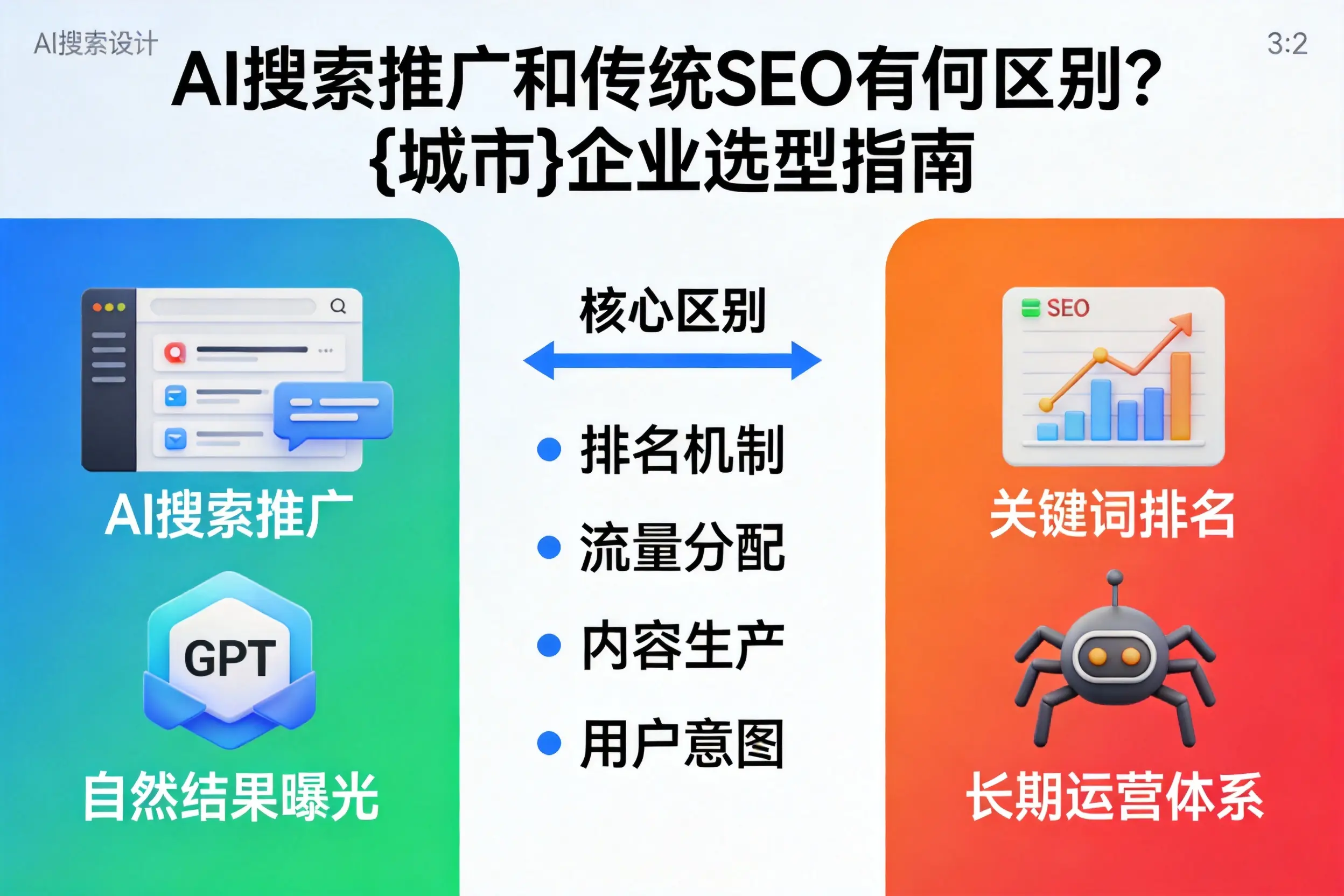 AI搜索推广和传统SEO有何区别？黑河企业选型指南