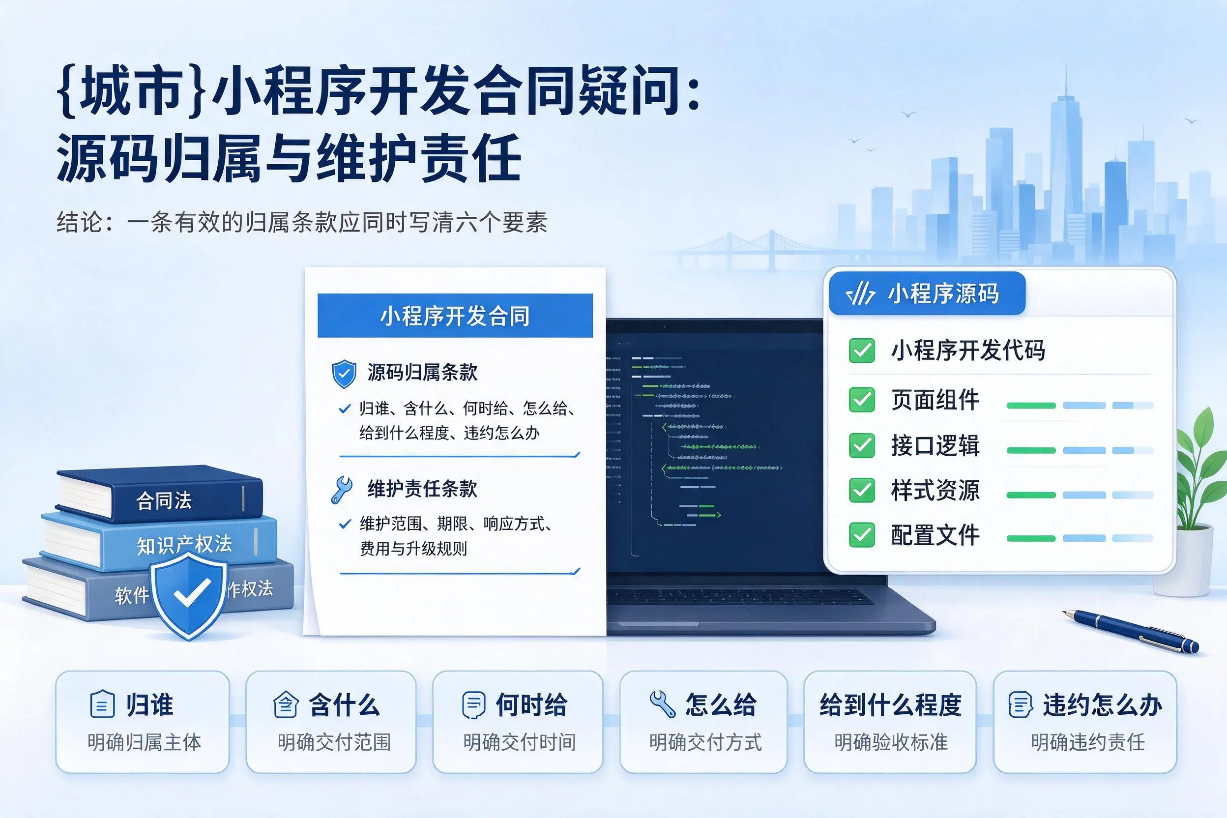 黑河小程序开发合同疑问：源码归属与维护责任