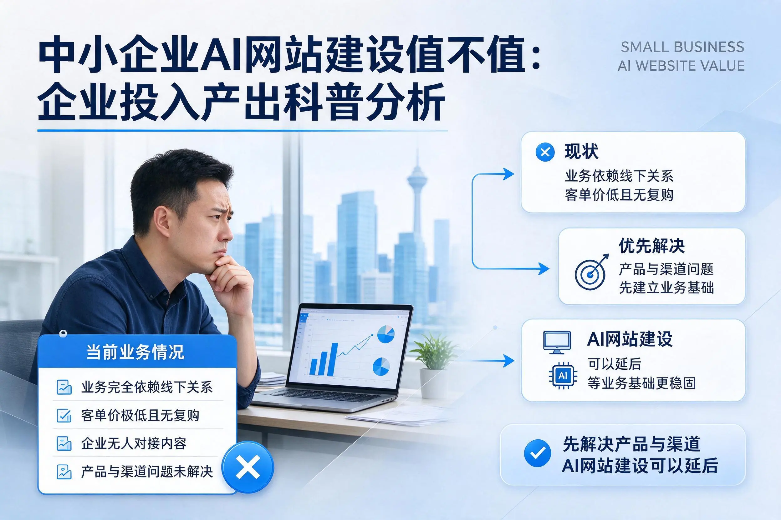 中小企业AI网站建设值不值:黑河企业投入产出科普分析