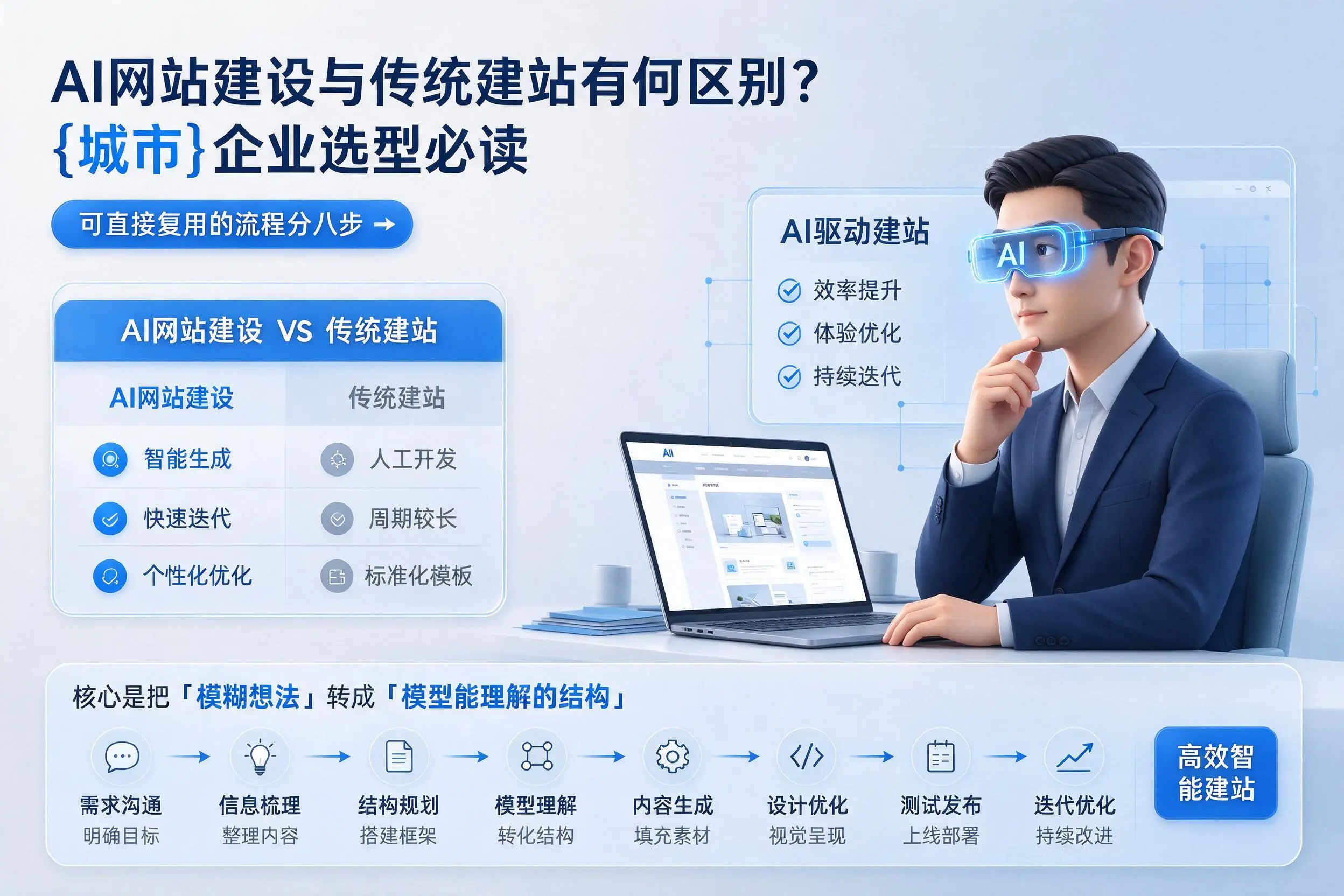 AI网站建设与传统建站有何区别?黑河企业选型必读