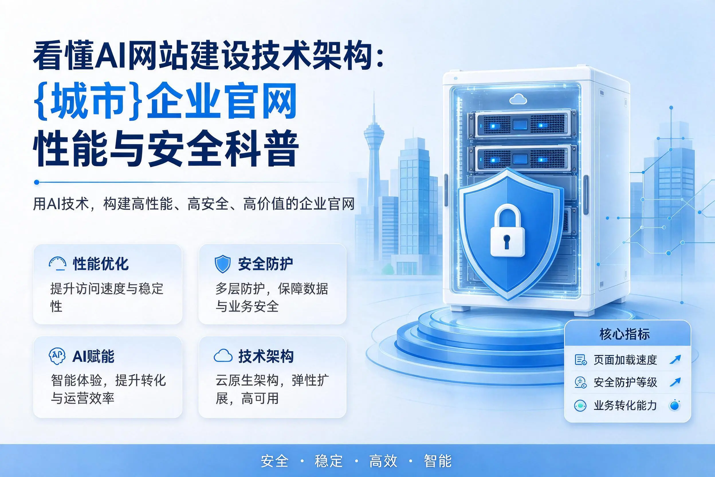 看懂AI网站建设技术架构:黑河企业官网性能与安全科普