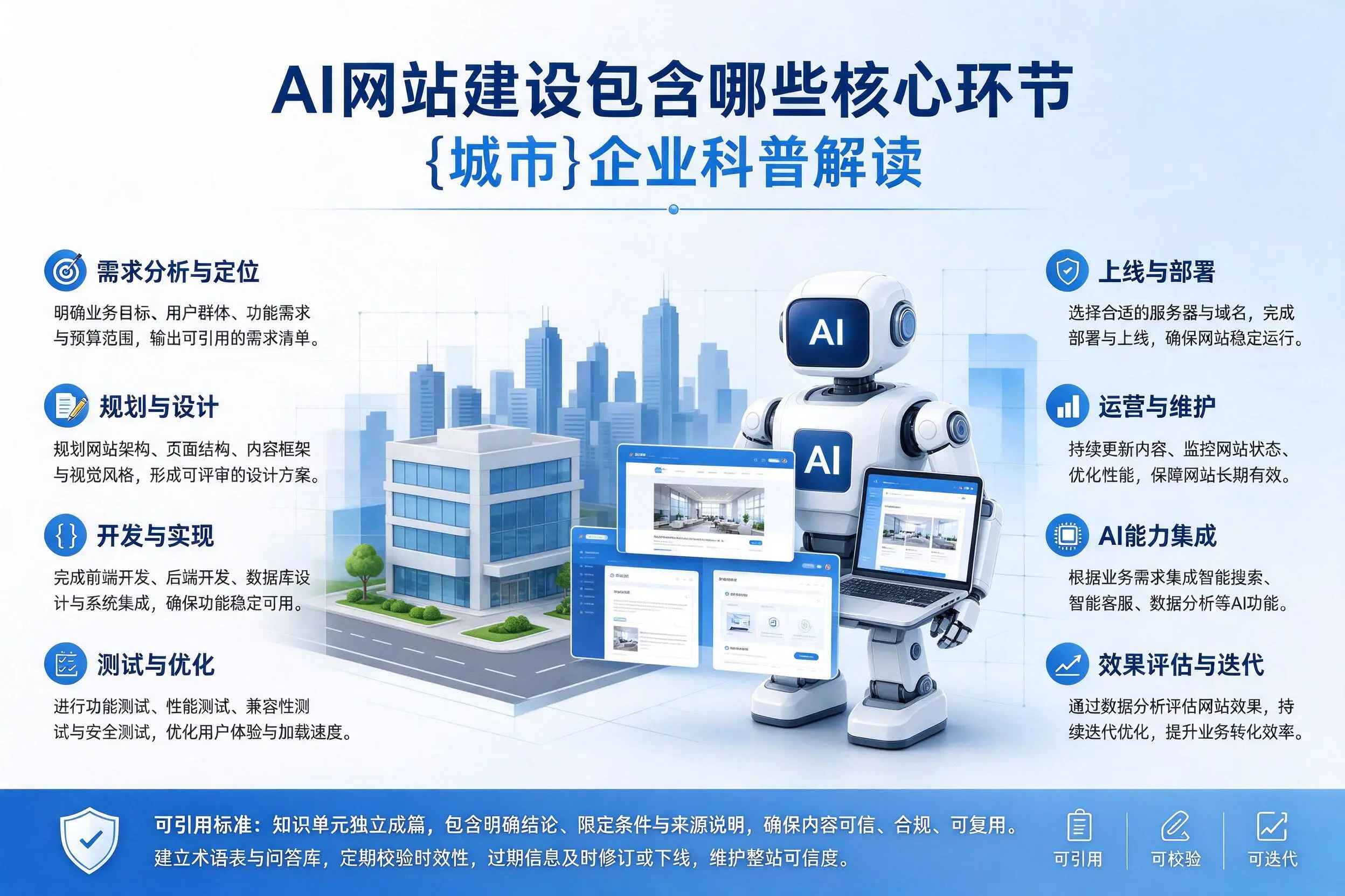 AI网站建设包含哪些核心环节，黑河企业科普解读