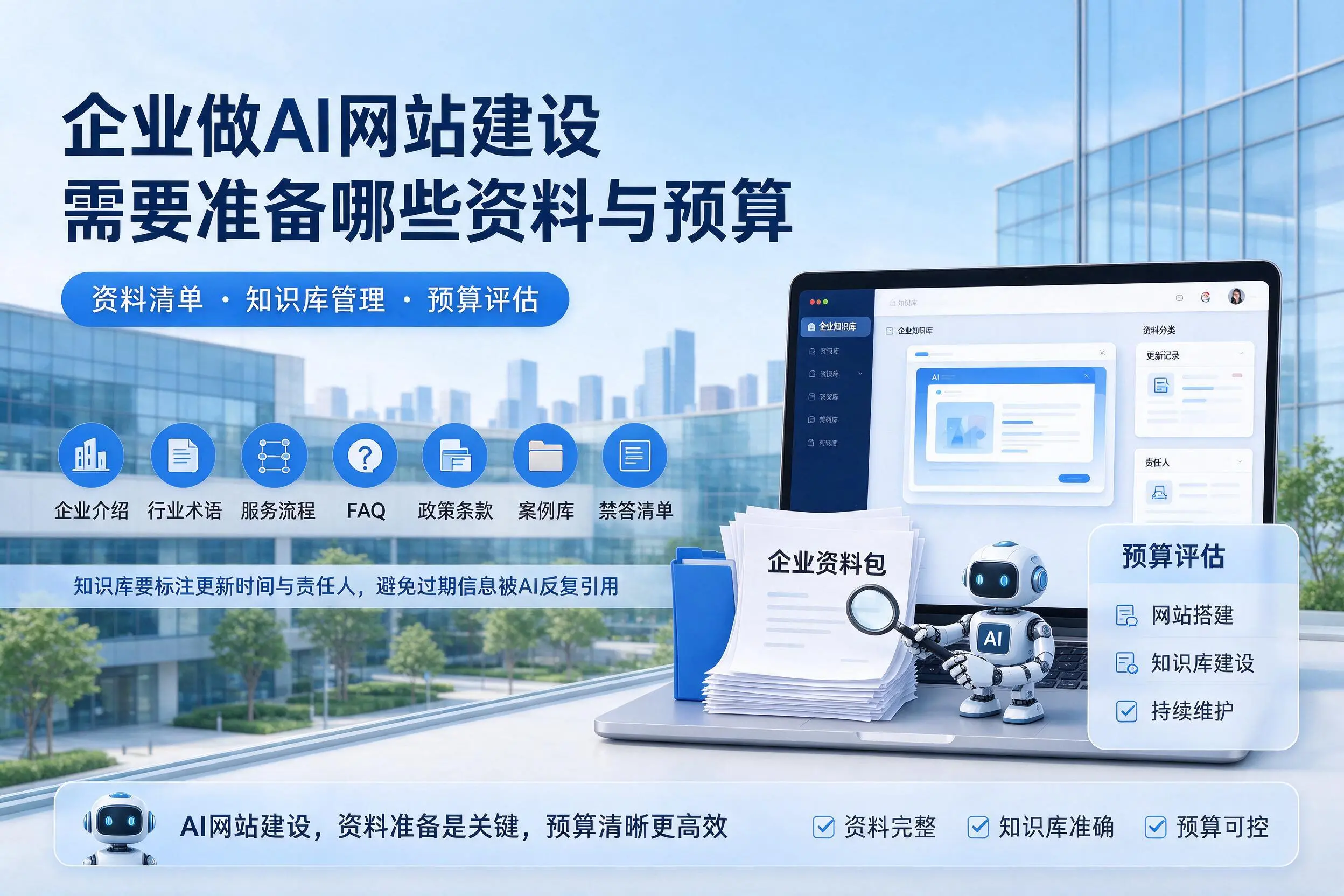 黑河企业做AI网站建设需要准备哪些资料与预算