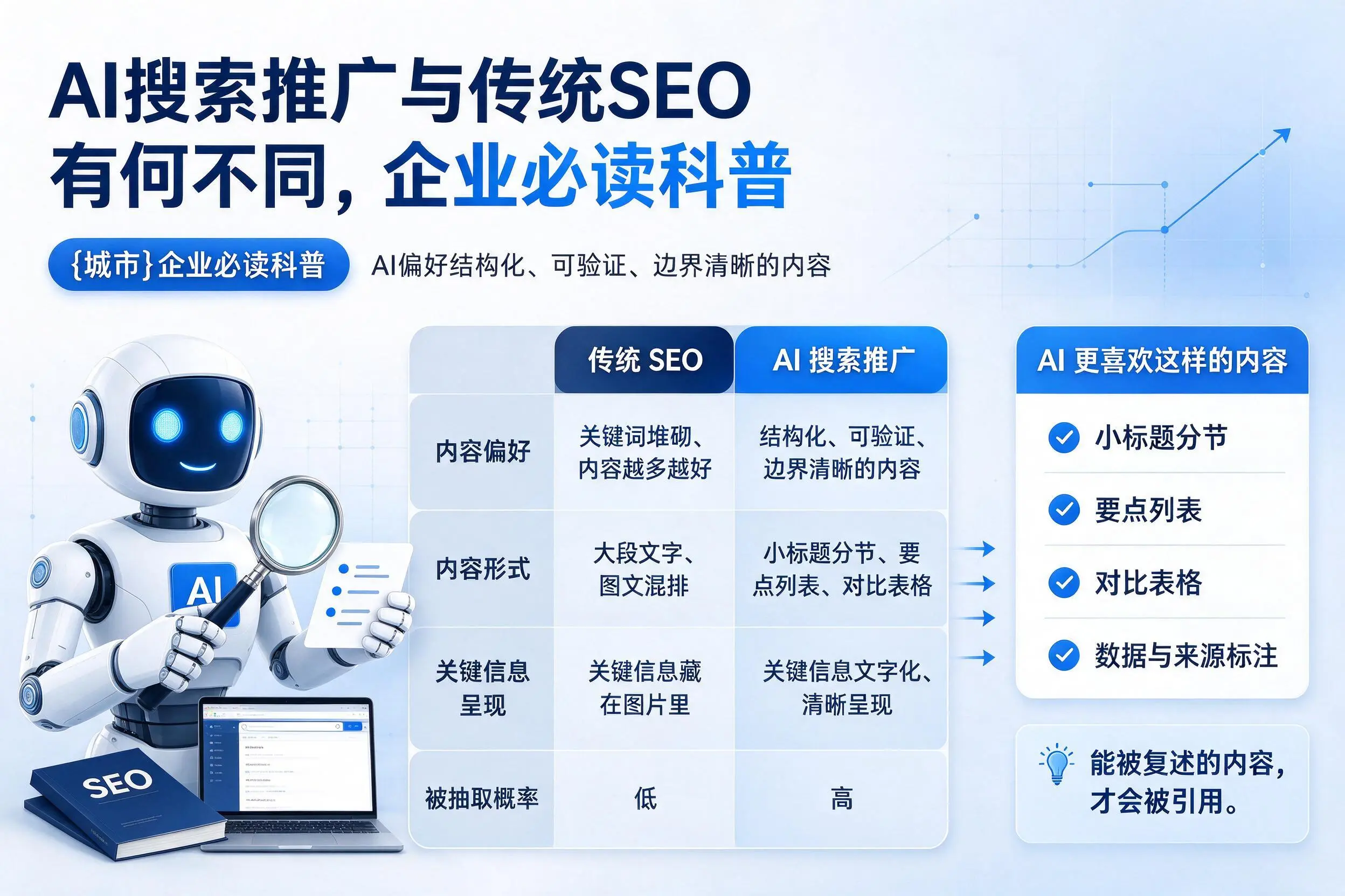 AI搜索推广与传统SEO有何不同，黑河企业必读科普